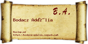 Bodacz Adélia névjegykártya